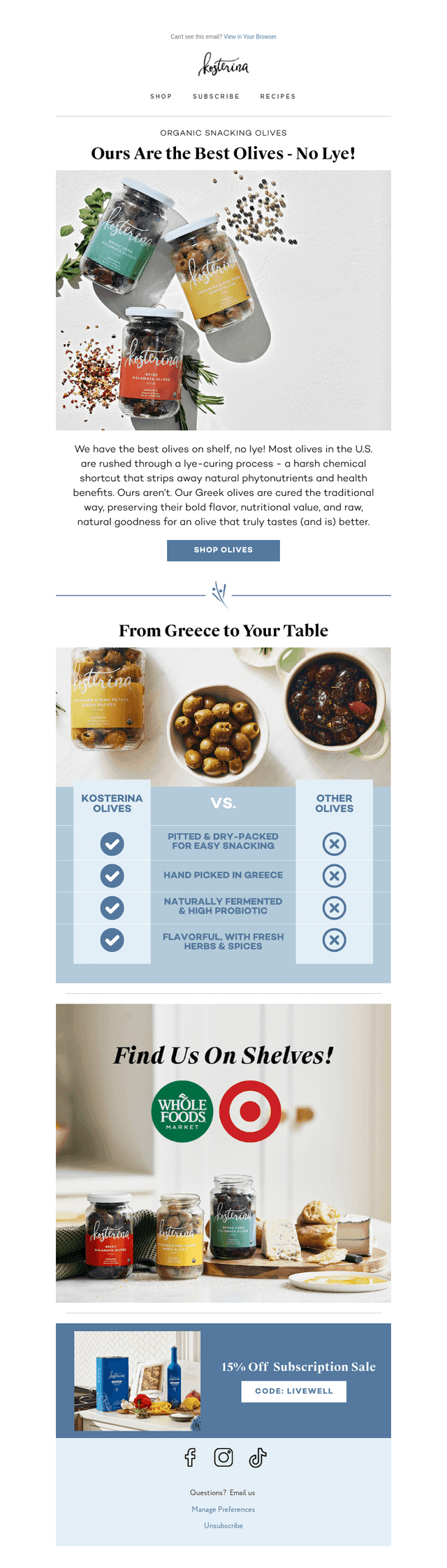 🫒 No Lye. Better Olives.