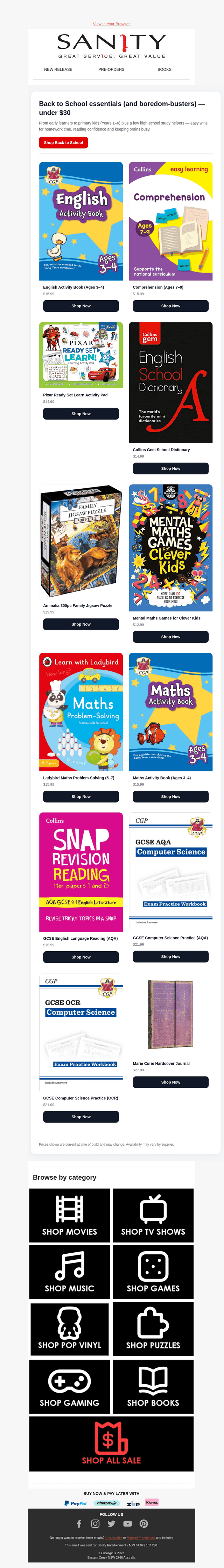 Back to School picks under $30