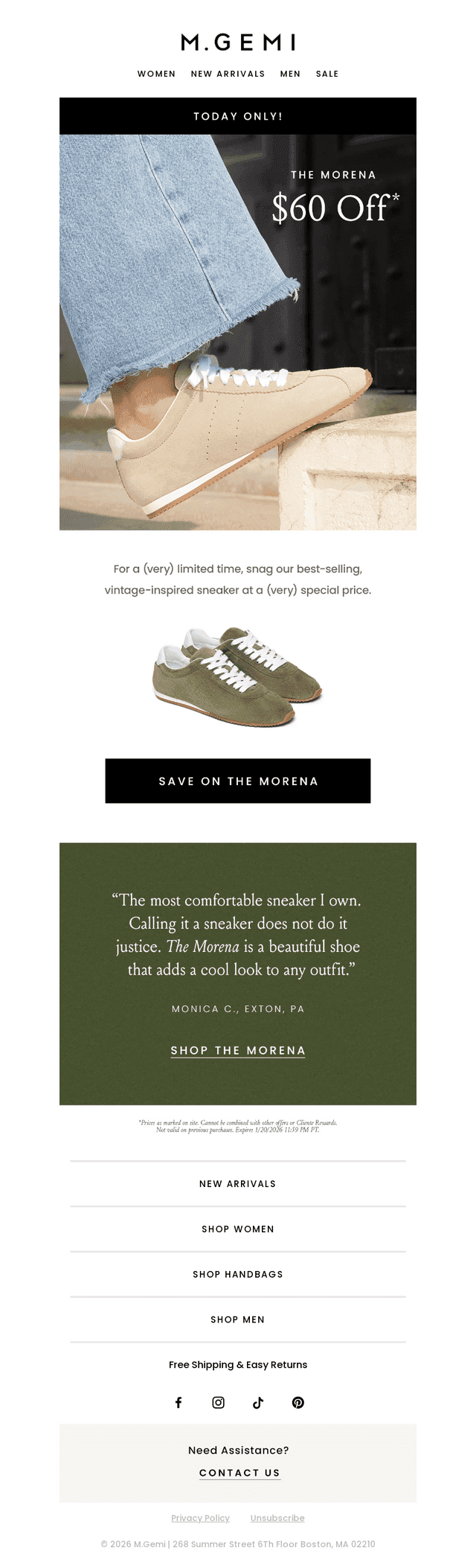 Today Only: $60 Off The Morena