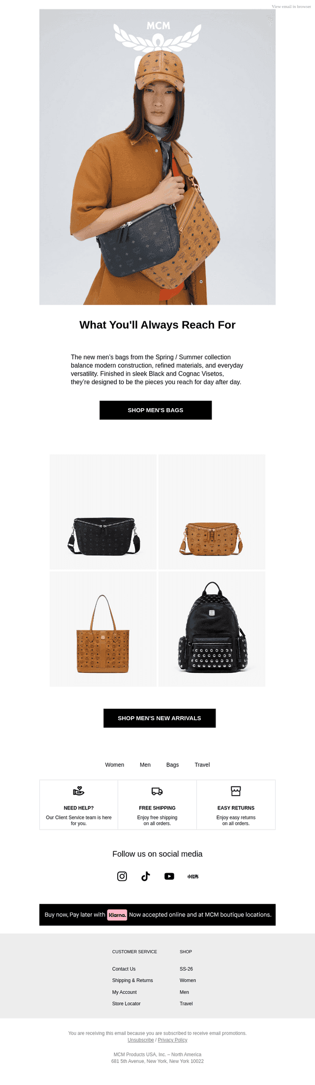 New Bags for Men