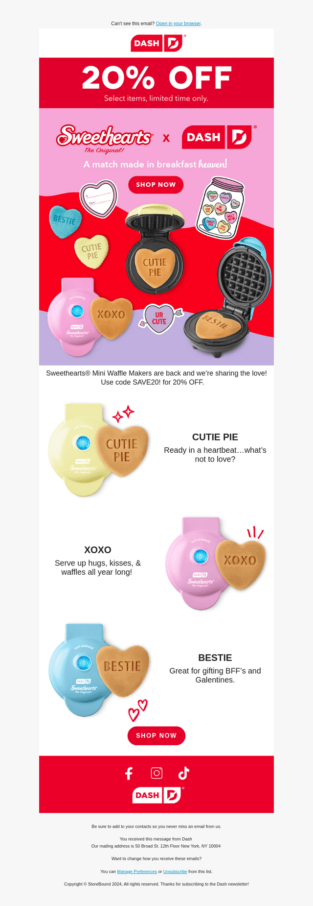 Sweethearts® x Dash 💕 A Perfect Match