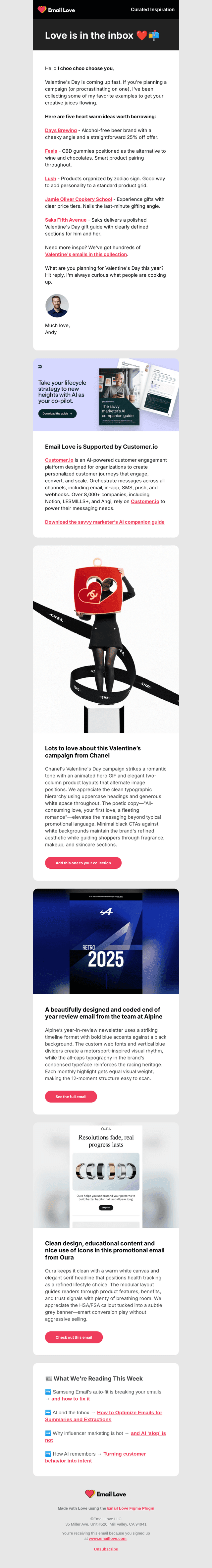 Email Love email from Wed, Jan 21, 2026