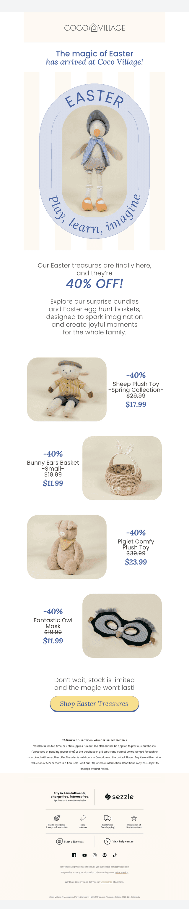 🐣 Easter Is Coming — 40% OFF!