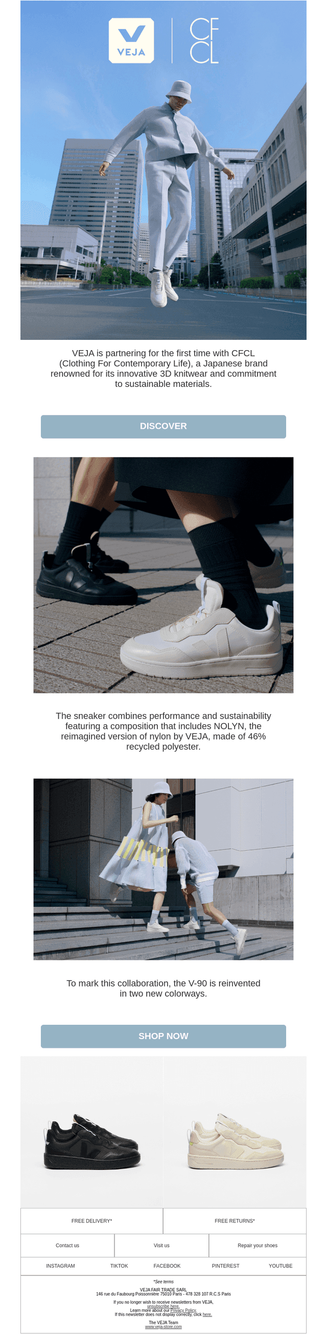 The VEJA | CFCL collab just dropped