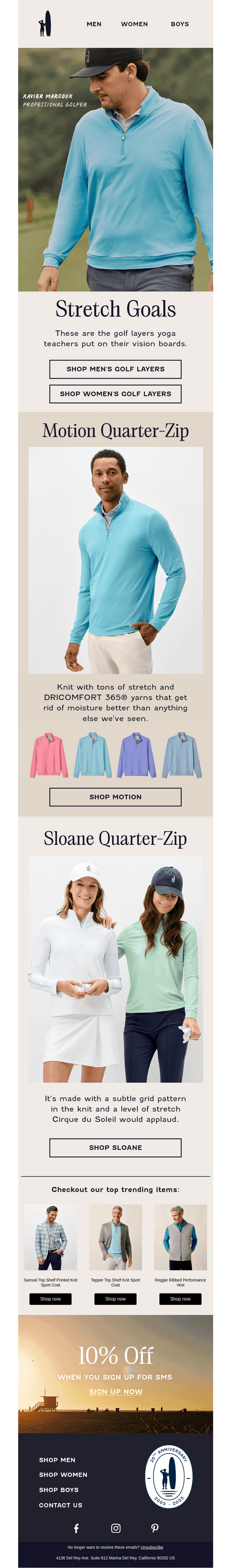 Streeeeetchy Golf Layers for Spring
