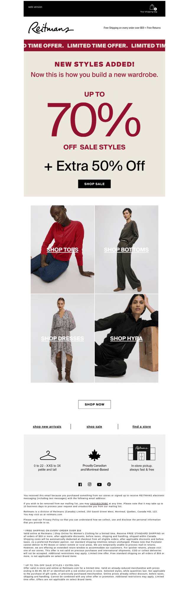 Get Up To 70% Off + EXTRA 50%!