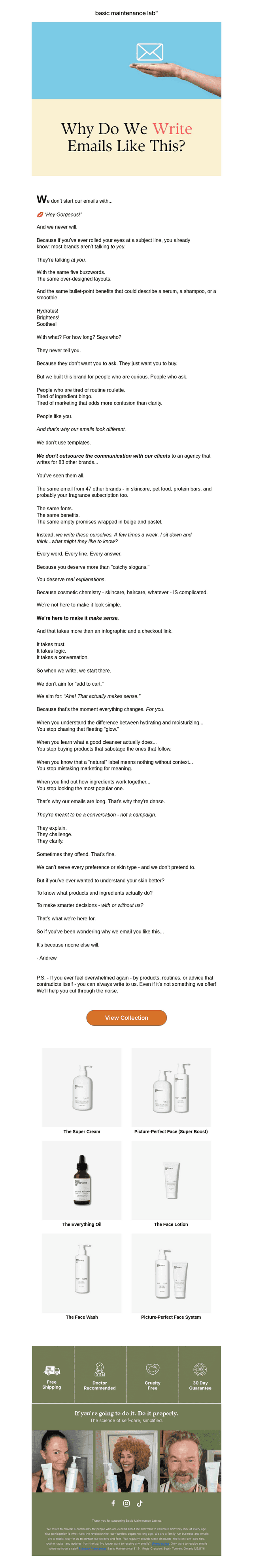 Why we email like this