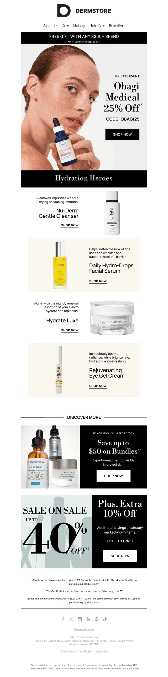 Glow & Hydrate: 25% Off Obagi Hydration Hero