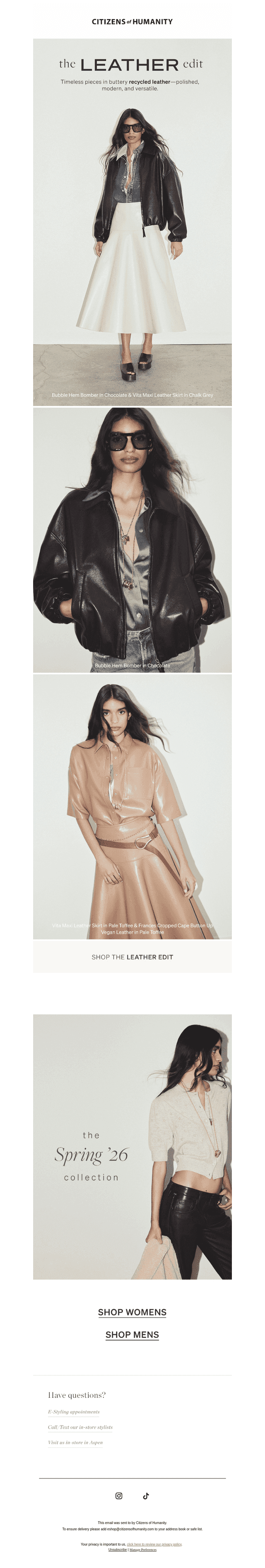 The Leather Edit