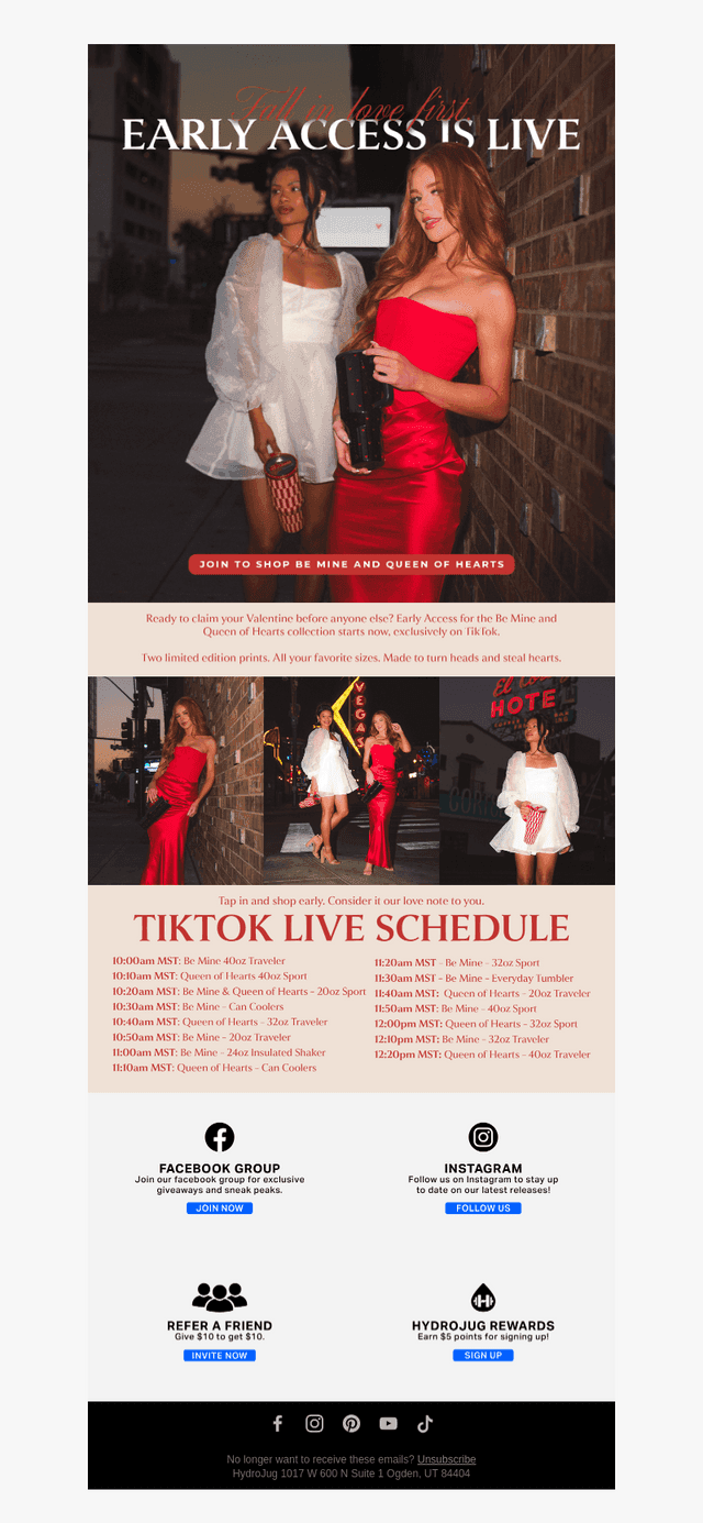 Early Access For The Valentine’s Collection