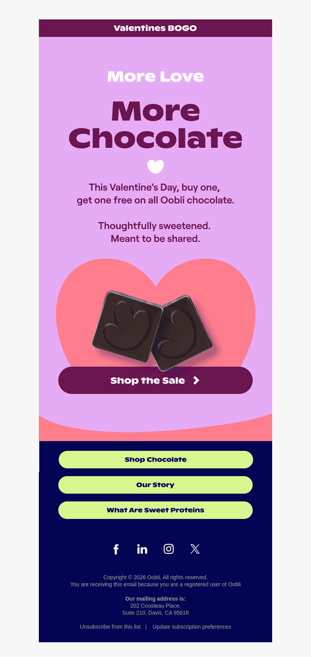 Oobli email from Thu, Jan 22, 2026