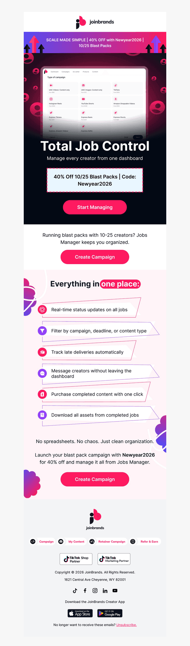 Track 25 jobs from one screen 👀
