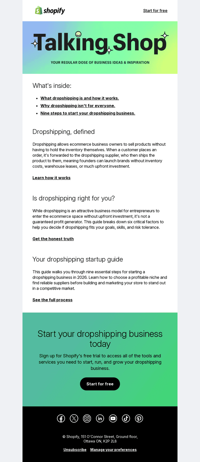 📦 Your first business model: Dropshipping