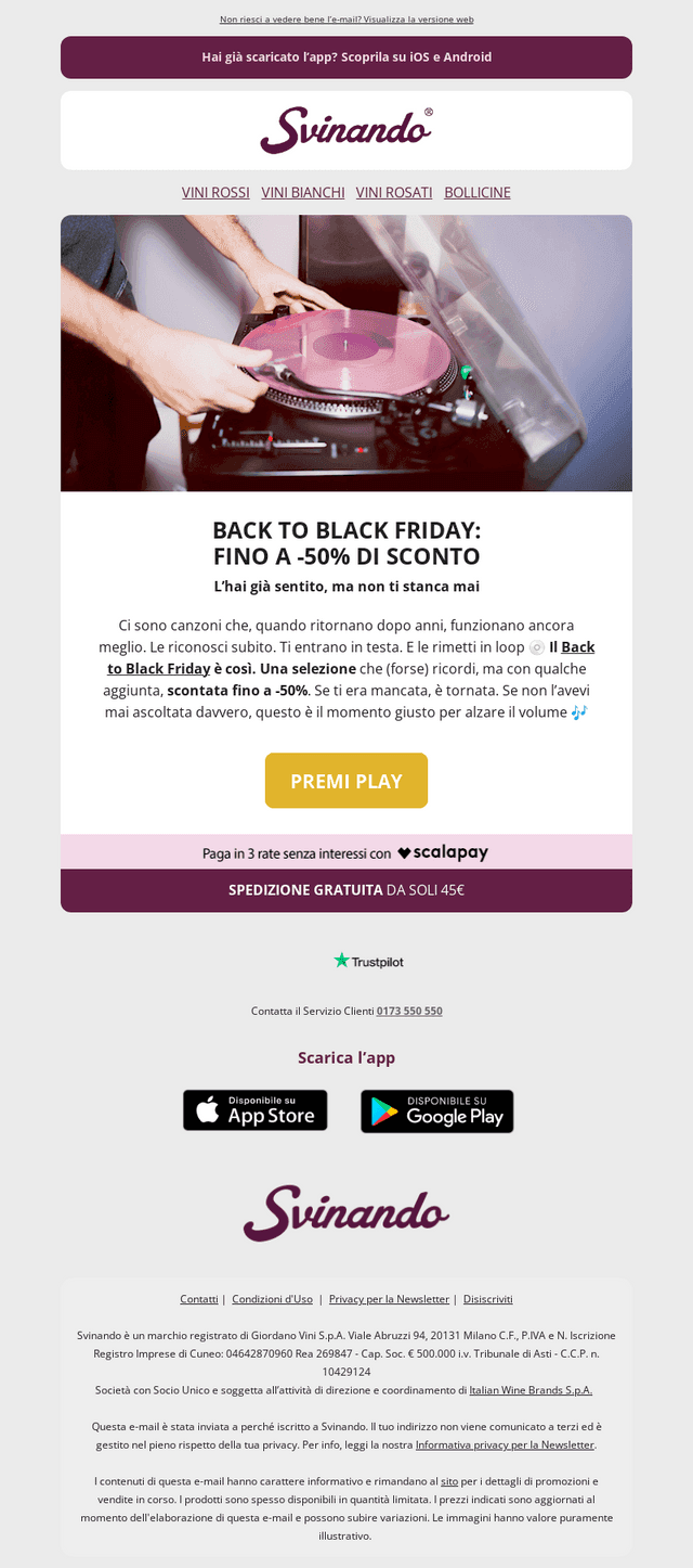 Fino a -50%: Back to Black Friday! 🎶