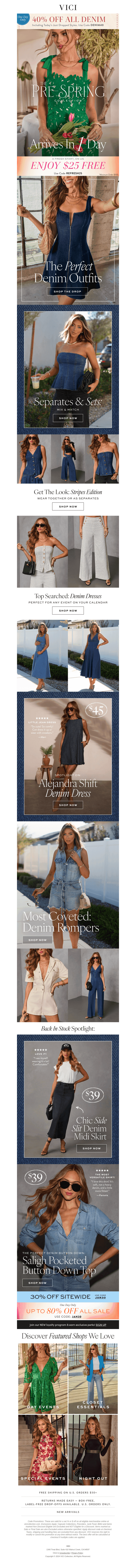 The Perfect Denim Outfits Inside & Save 40% Today!