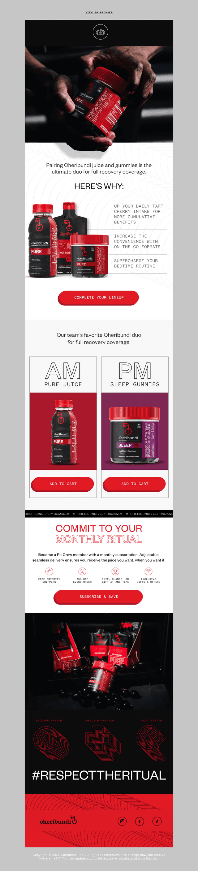 A Cheribundi hack for smooth recovery