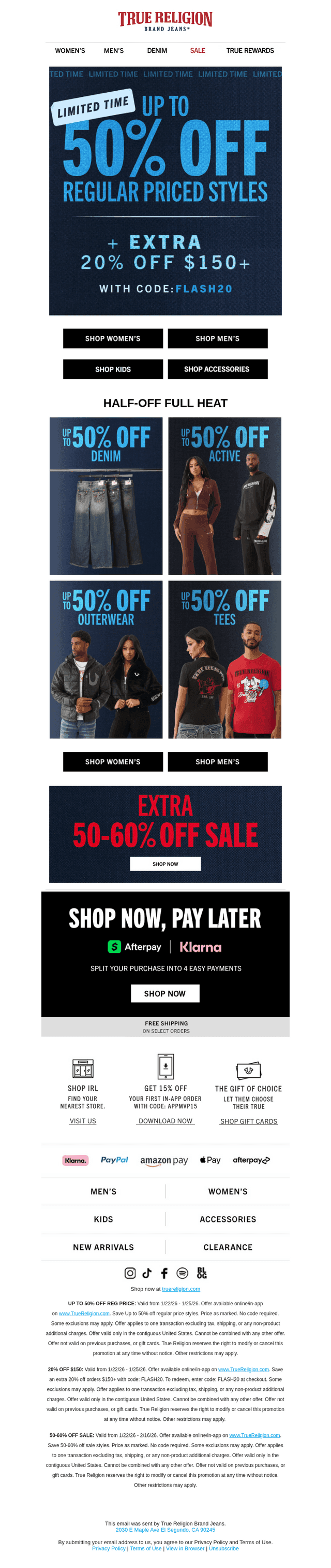 Don’t sleep on an EXTRA 20% OFF👀