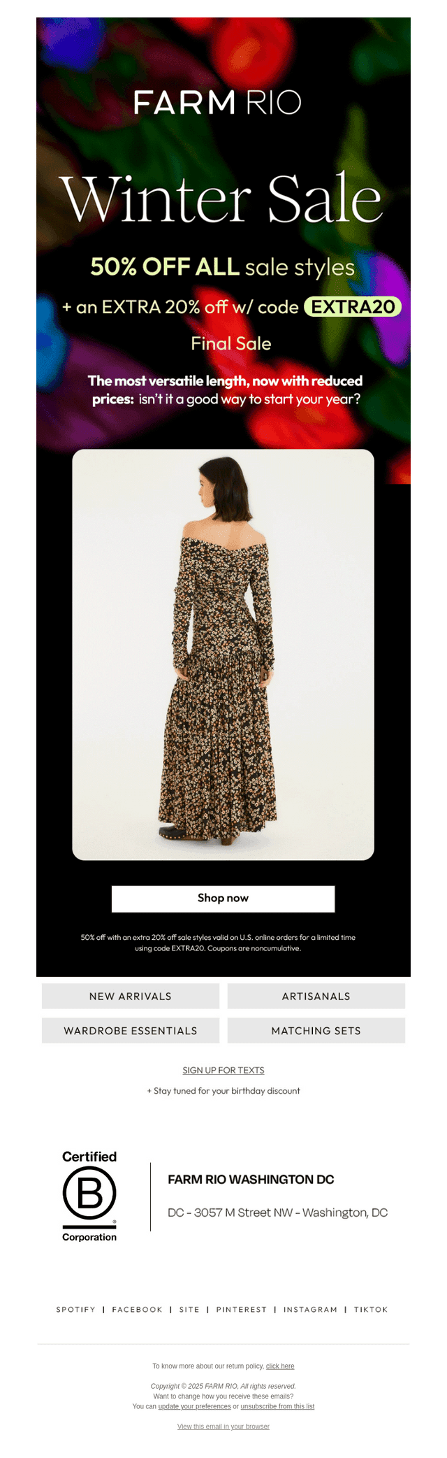 Maxi dresses with an EXTRA 20% off