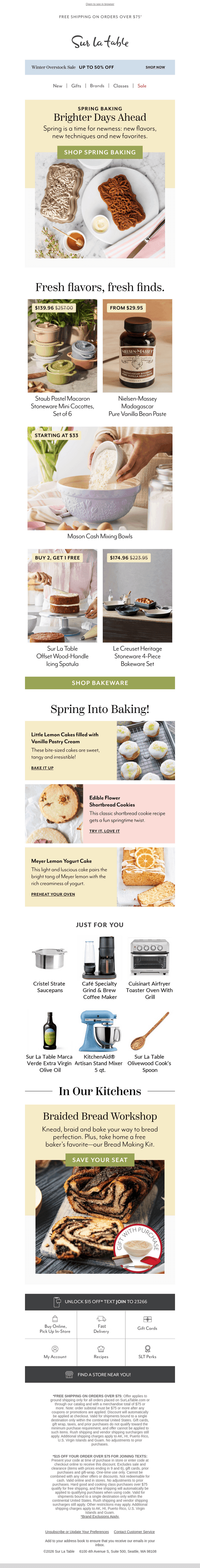 Spring into action! Seasonal baking inside.