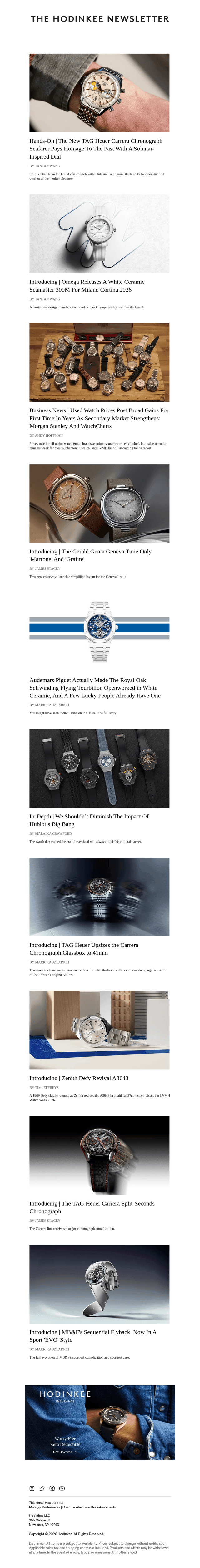 Hodinkee Weekly | 01/23/2026