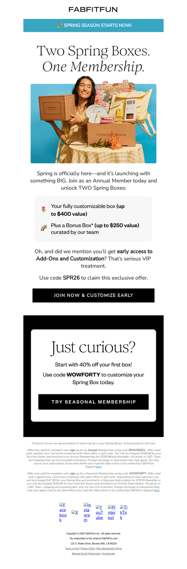 FabFitFun email from Fri, Jan 23, 2026