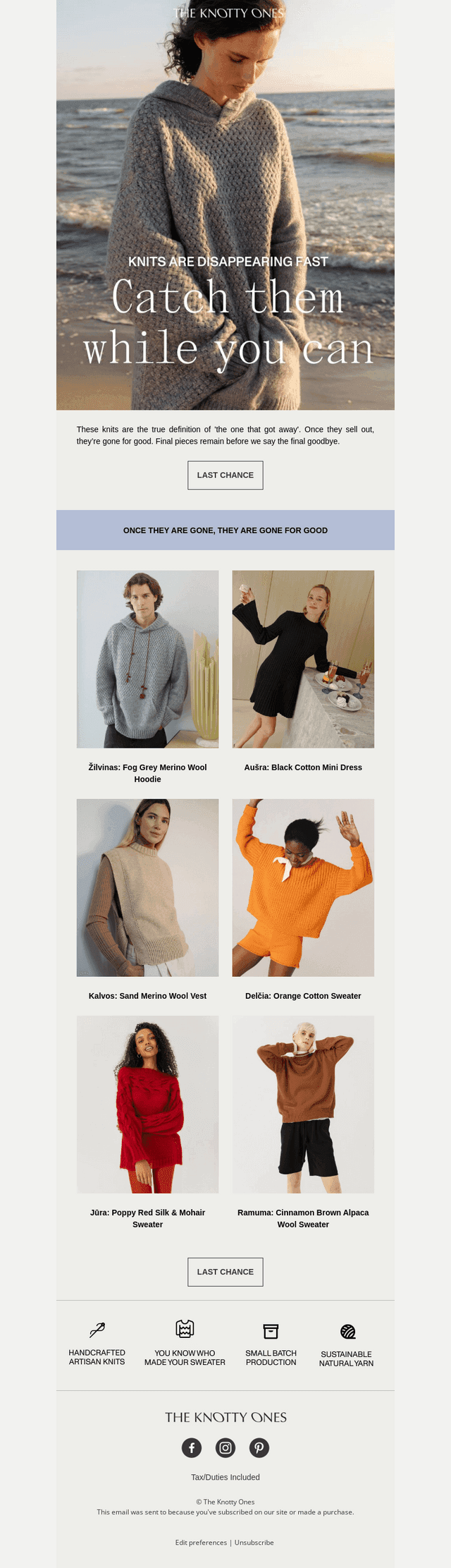 Last Call For These Knits
