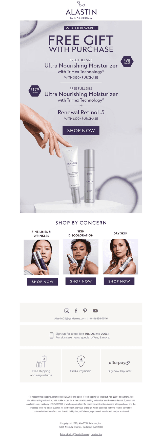 ALASTIN Skincare email from Sat, Jan 24, 2026