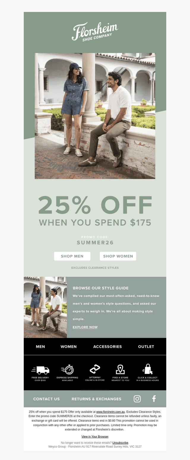 Don’t Wait! 25% Off When You Spend $175