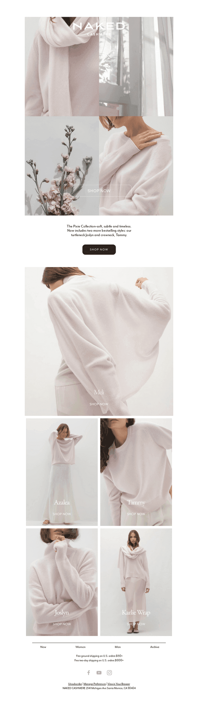 Discover the Pixie Cashmere Collection.