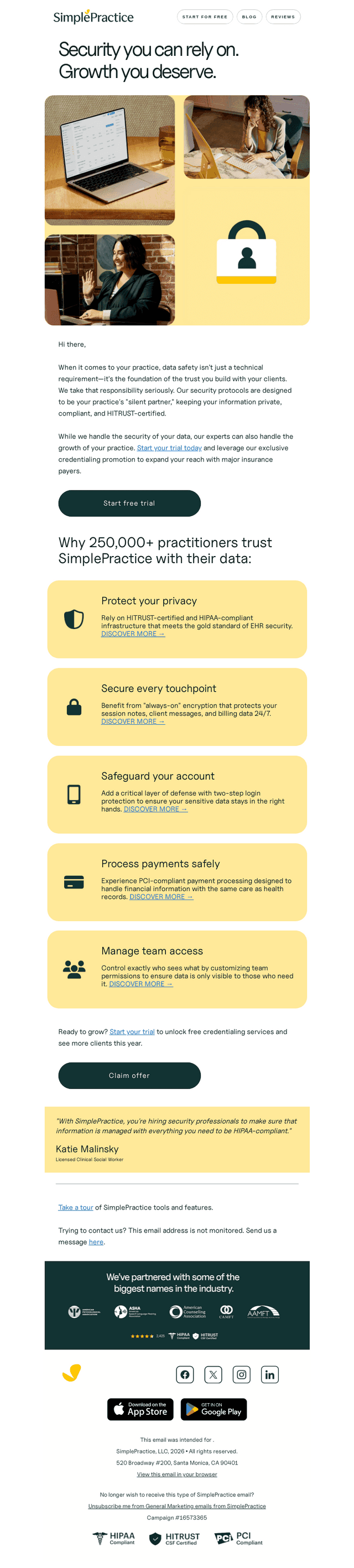 Secure your data. Grow your reach.