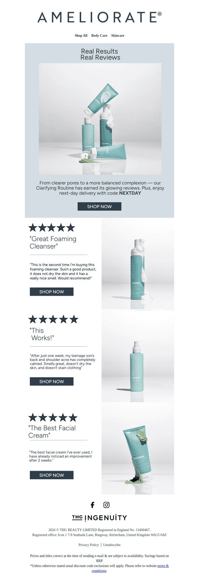 Ameliorate UK email from Tue, Jan 27, 2026