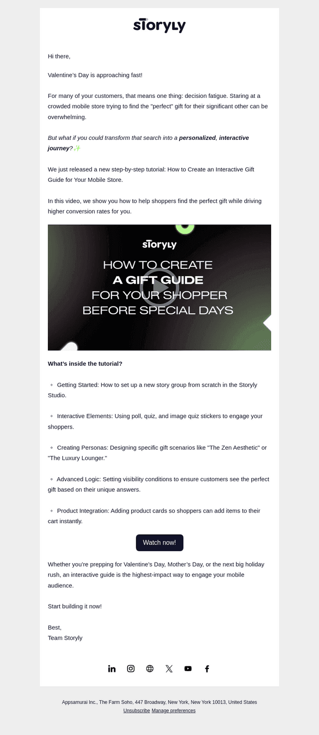 Storyly email from Tue, Jan 27, 2026