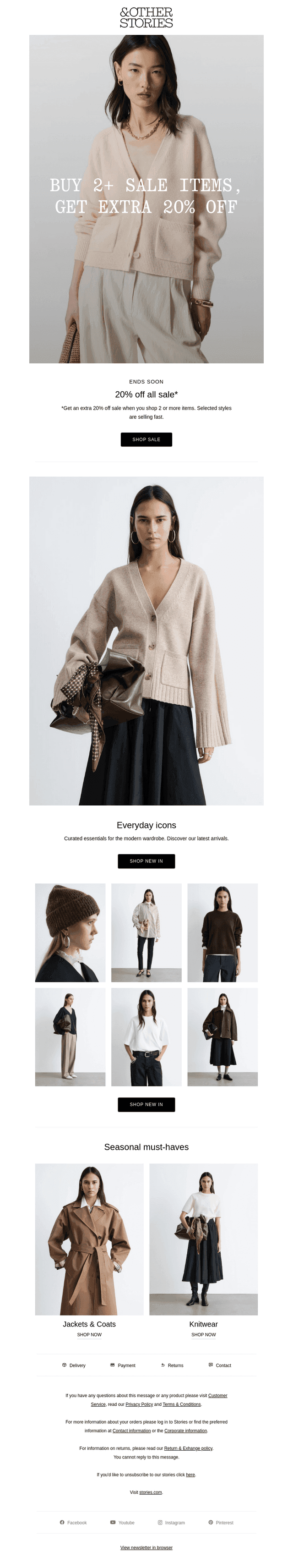 Winter sale: Extra 20% off*