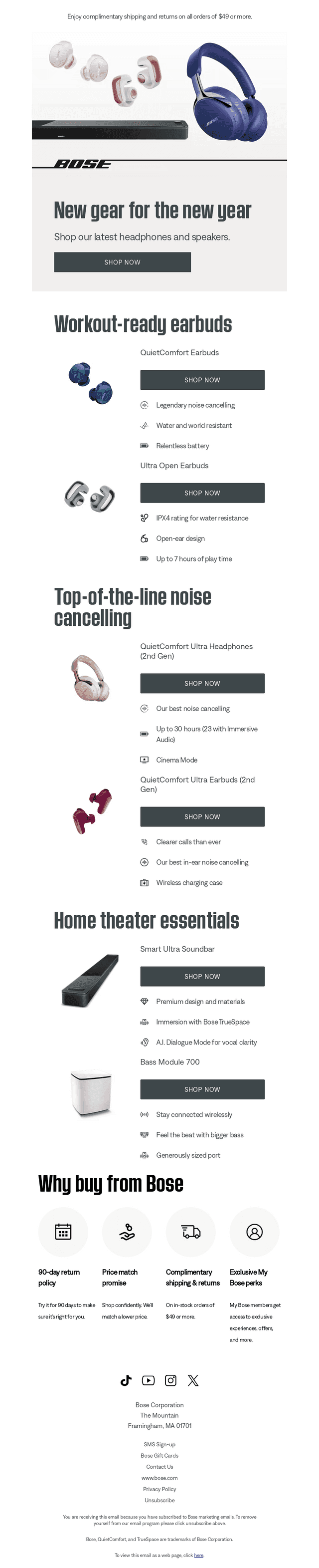 Bose email from Tue, Jan 27, 2026