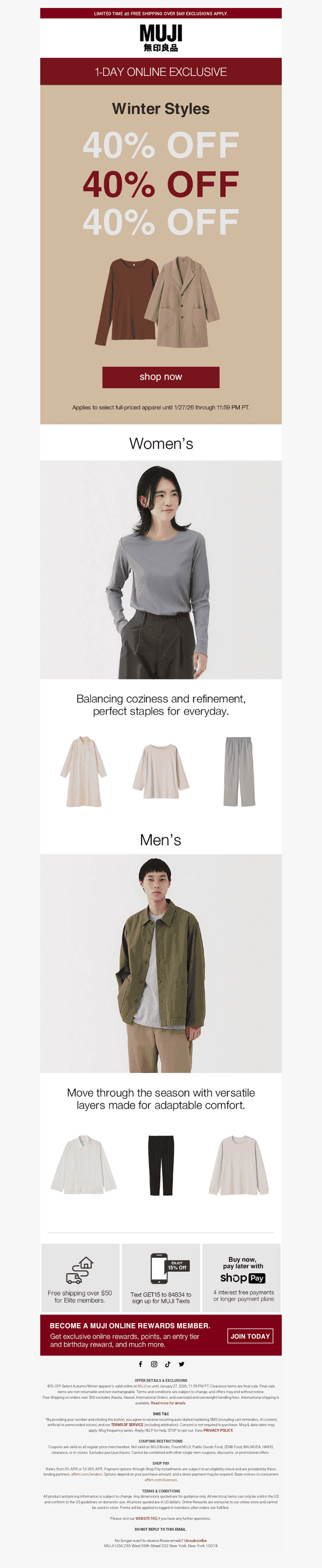 40% OFF Winter Styles Today Only❗