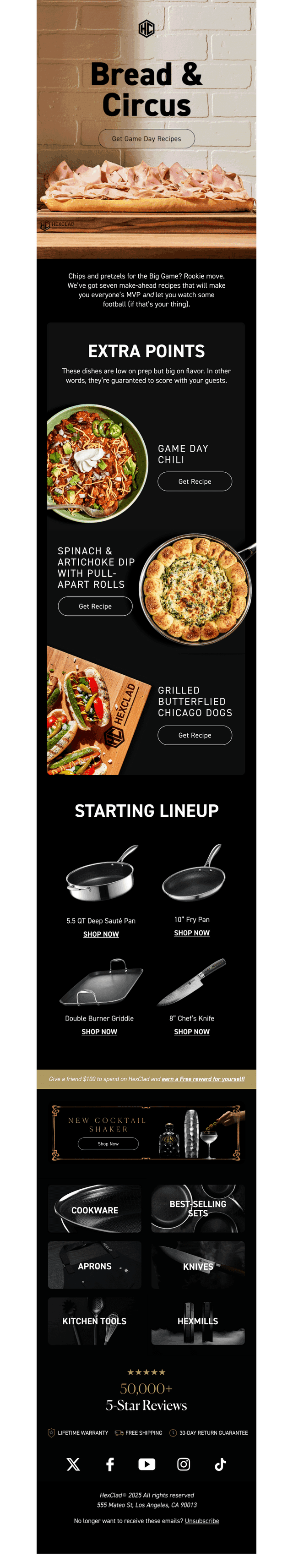 HexClad Cookware email from Tue, Jan 27, 2026