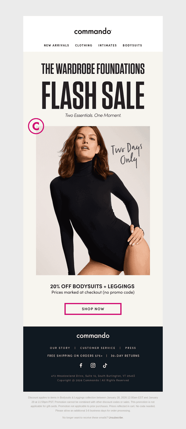The Wardrobe Foundations Flash Sale