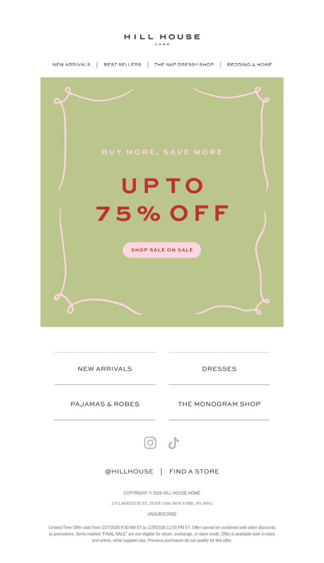 Up to 75% Off!
