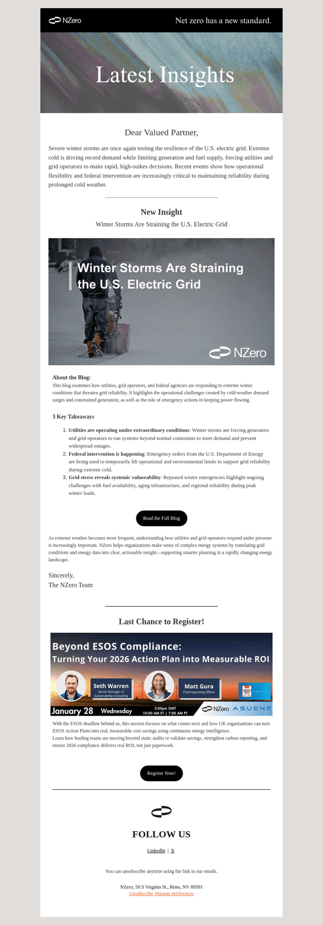nZero email from Wed, Jan 28, 2026