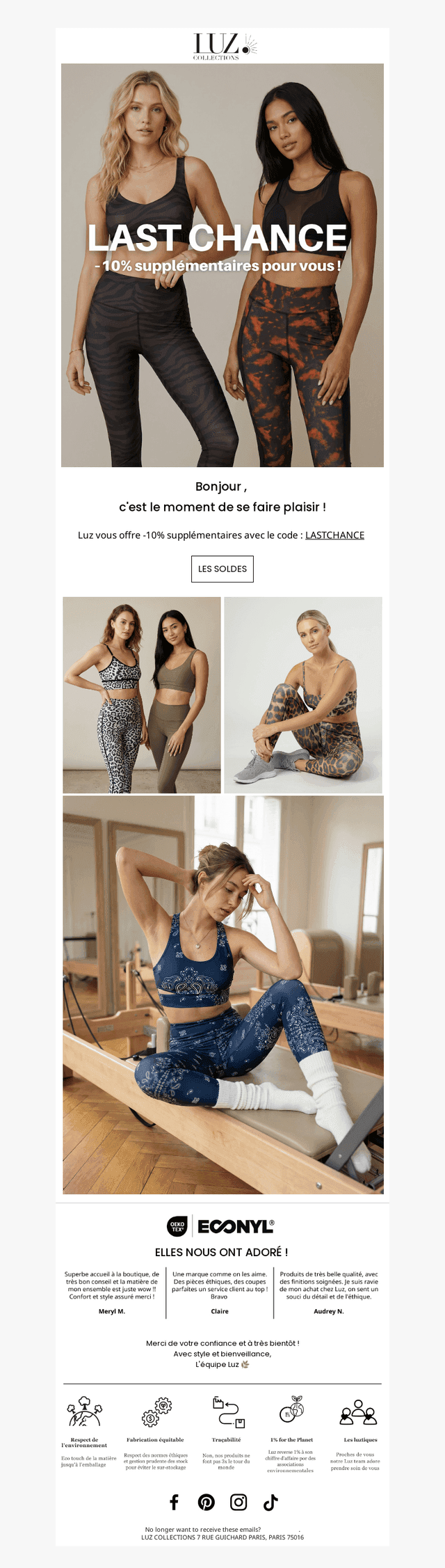 Luz Collections email from Wed, Jan 28, 2026