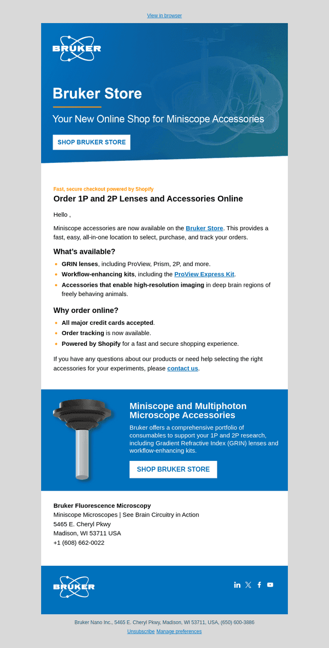 Inscopix email from Wed, Jan 28, 2026