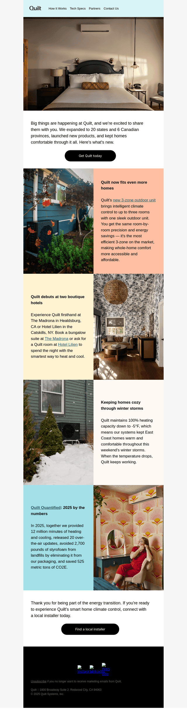 Quilt email from Wed, Jan 28, 2026