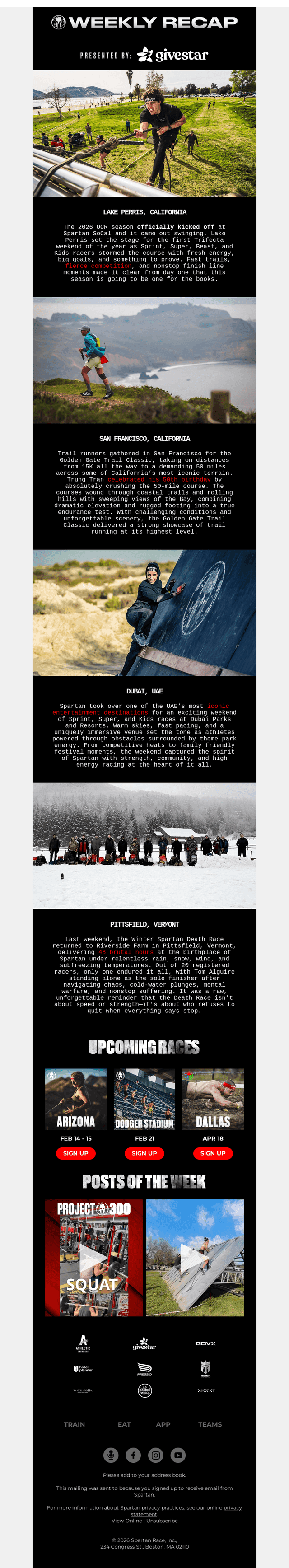 Spartan email from Wed, Jan 28, 2026