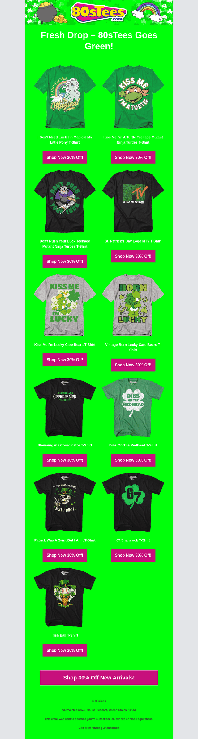 New Arrivals: Retro St. Patrick's Day Magic