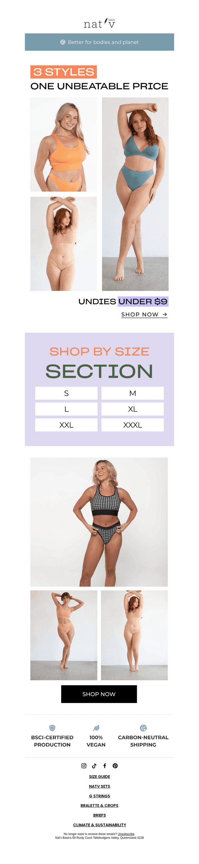 3 Styles. 1 Unbeatable price.