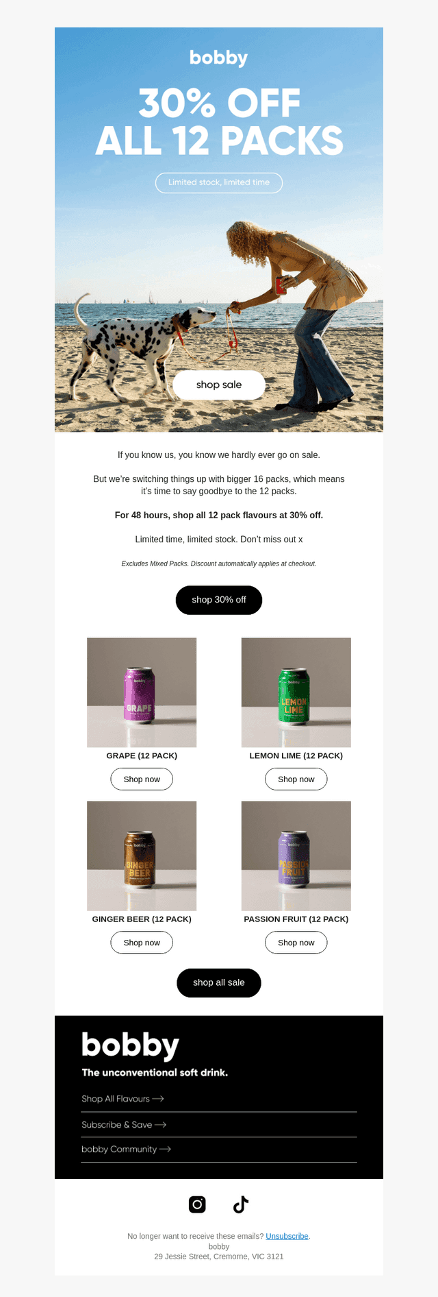 30% OFF ALL 12 PACKS 🚨