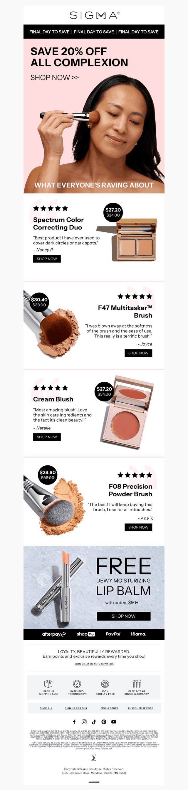 Your Last Chance for 20% Off Complexion 🌟