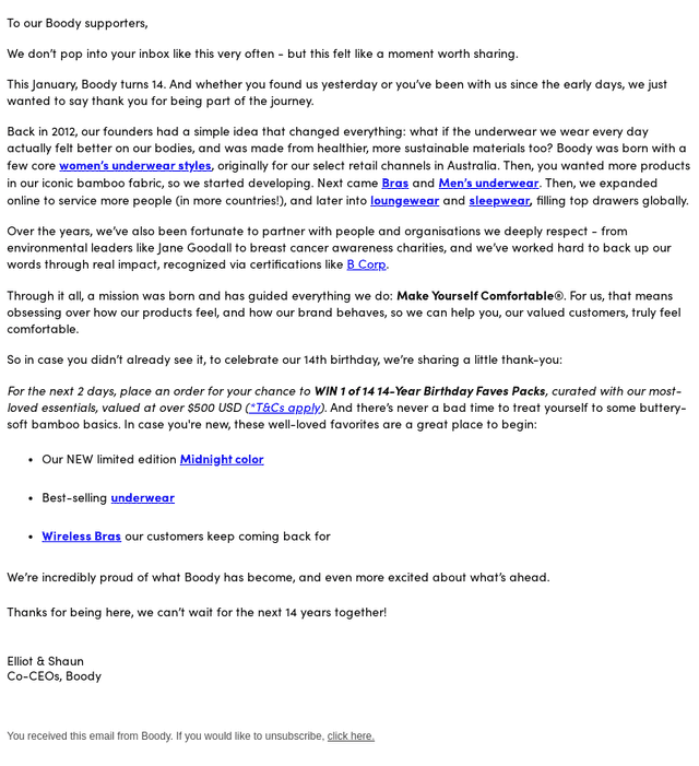 A note from our CEOs: A birthday surprise!