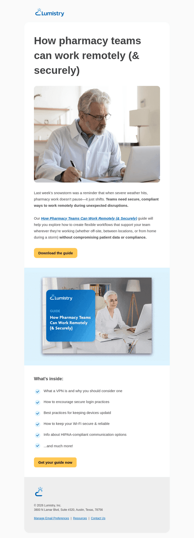 How pharmacy teams can work remotely (& securely)