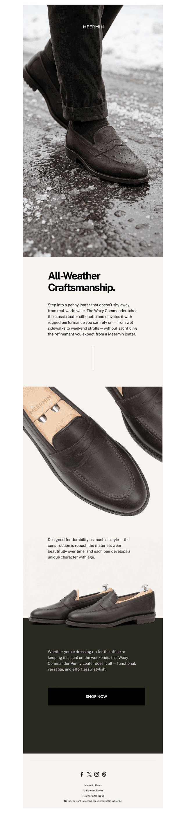 A Loafer Built for Winter Weather